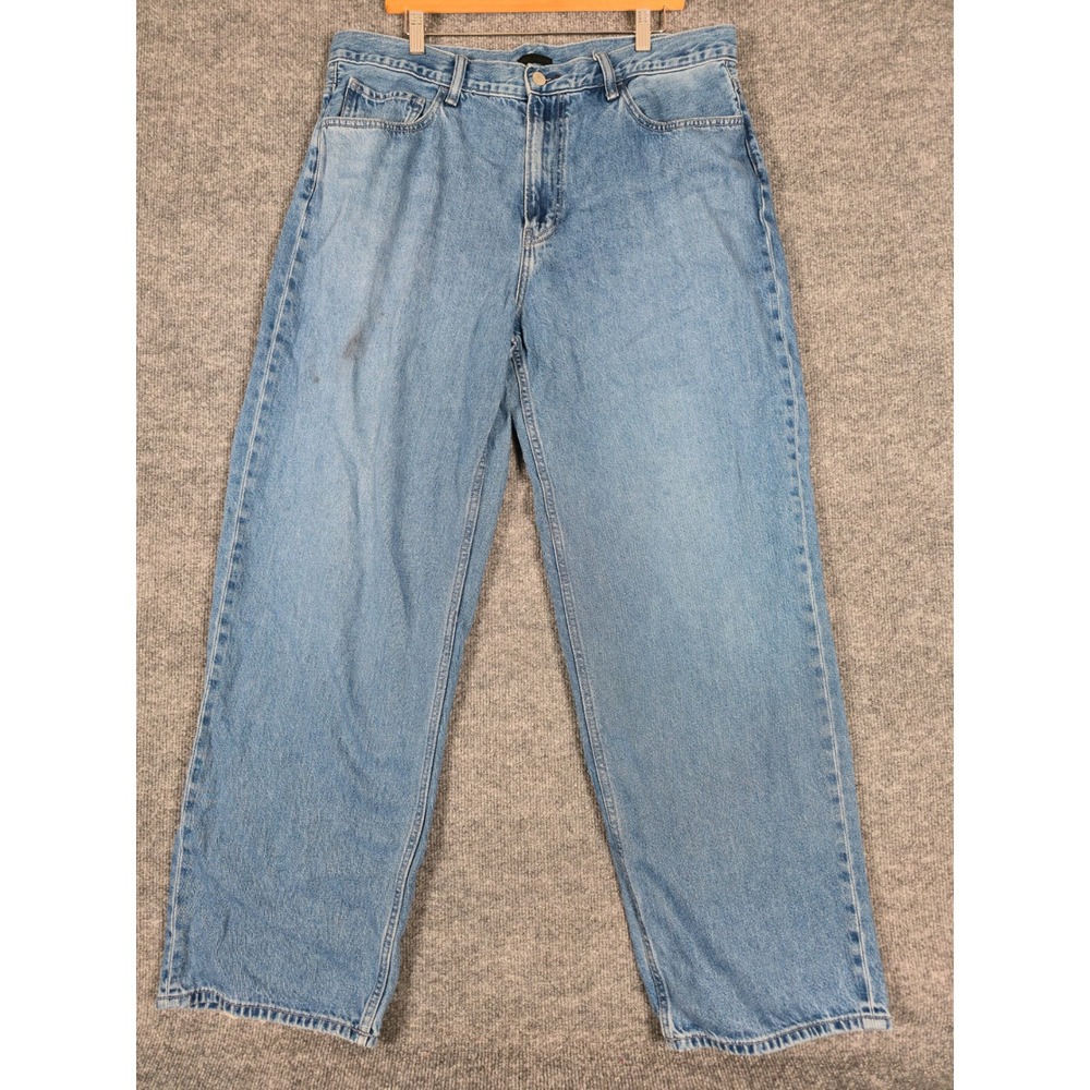 UNIQLO Jeans Mens 36x31 Light Wash‎ Relaxed Fit Denim Pants